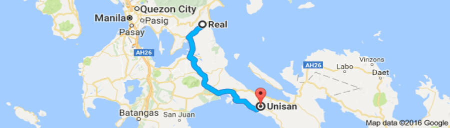 Unisan, Quezon to Real, Quezon: 85 miles (136 km) – Phase 2 (Vision 2037)